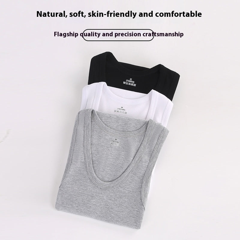 Camiseta deportiva de algodón para hombre, ajustada, transpirable y elástica.