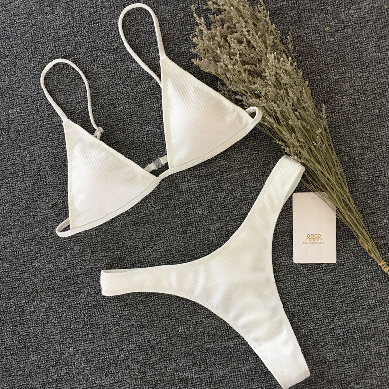 Split swimwear Women Two Piece Swimsuit Beach Vacation Summer