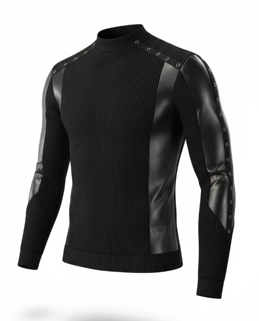 Men's Fashion Studded Slim Fit Top