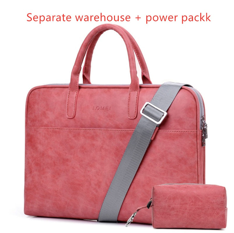 Bolso para portátil de piel sintética para mujer