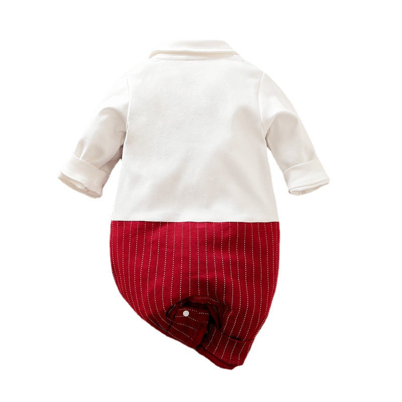 Mono de caballero para bebé niño Ropa de otoño para bebé