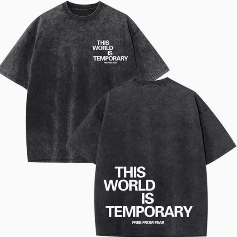 Fashionable Vintage T-shirt With A Printed Wool Blend