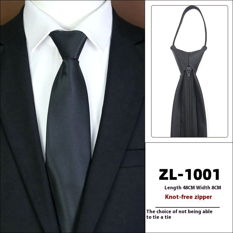 Ropa formal de negocios para hombre con cremallera y sin corbata