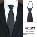 Ropa formal de negocios para hombre con cremallera y sin corbata