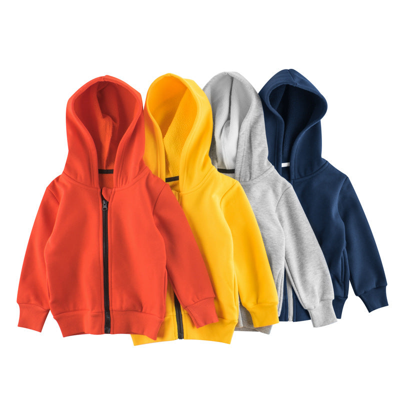 Chaqueta infantil con cremallera, suéter de forro polar, ropa de bebé