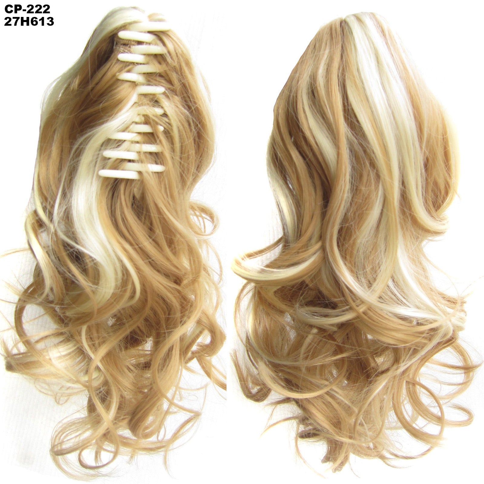 Cola de caballo ondulada larga, envuelta alrededor de la cola de caballo, con clip, tocado, postizo gris, extensiones naturales