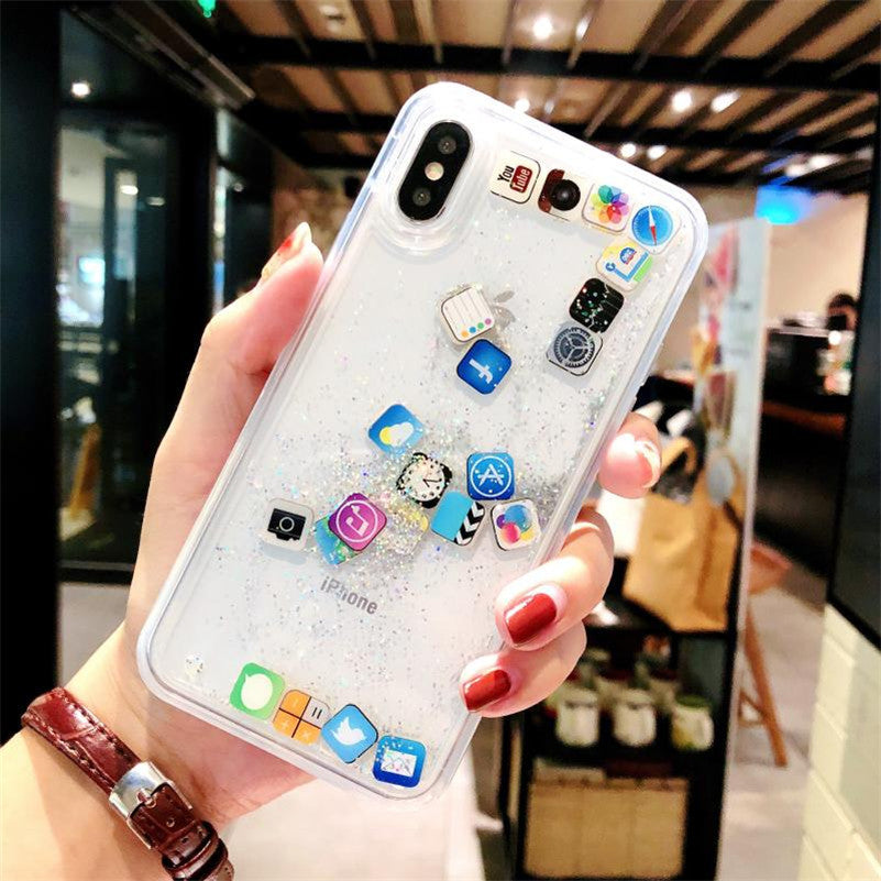Funda para móvil brillante