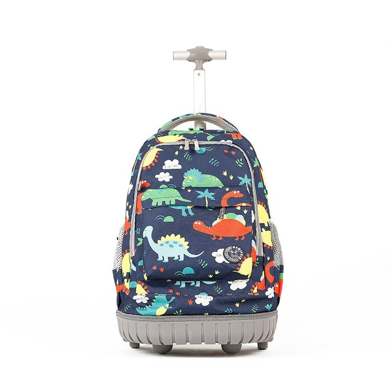 Mochila escolar con ruedas para niños, estilo coreano
