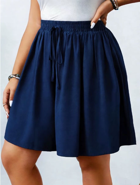 Women's Solid Color Fashion All-Match Shorts