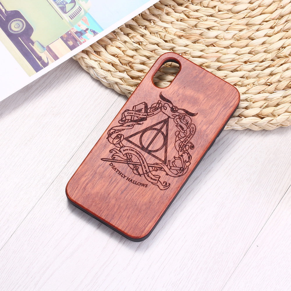 Funda de madera para teléfono