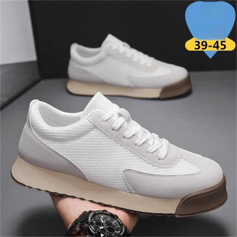 Zapatillas de running retro para hombre con suela gruesa para aumentar la altura