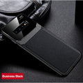 Funda de cuero y vidrio para Samsung S20, a prueba de golpes