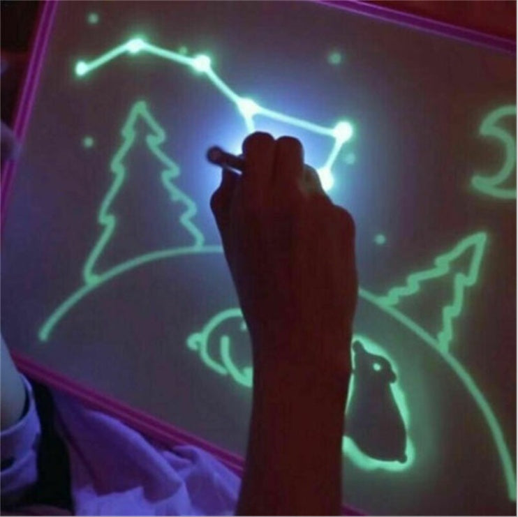 Tablero de dibujo educativo 3D con 8 efectos de luz y rompecabezas