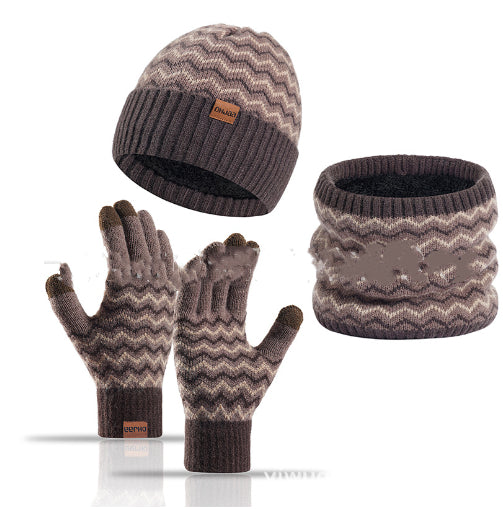 Calentador de cuello de invierno para hombre, gorro de punto resistente al frío