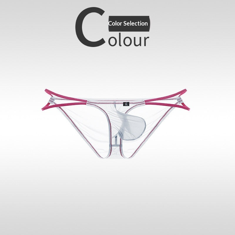Calzoncillos ultrafinos de seda helada para hombre con cinturilla adelgazante