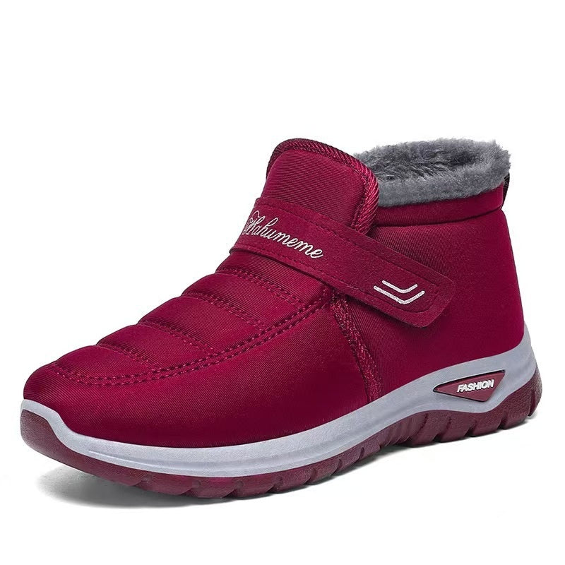 Botas de nieve extra cálidas para hombres y mujeres de mediana edad y mayores, diseño unisex.