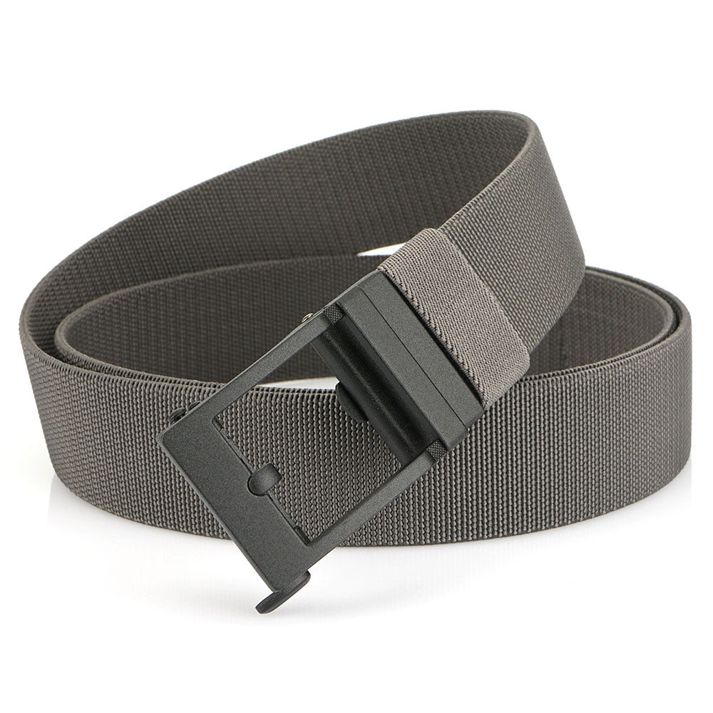 Cinturón táctico elástico informal para hombre, para deportes al aire libre, con hebilla automática