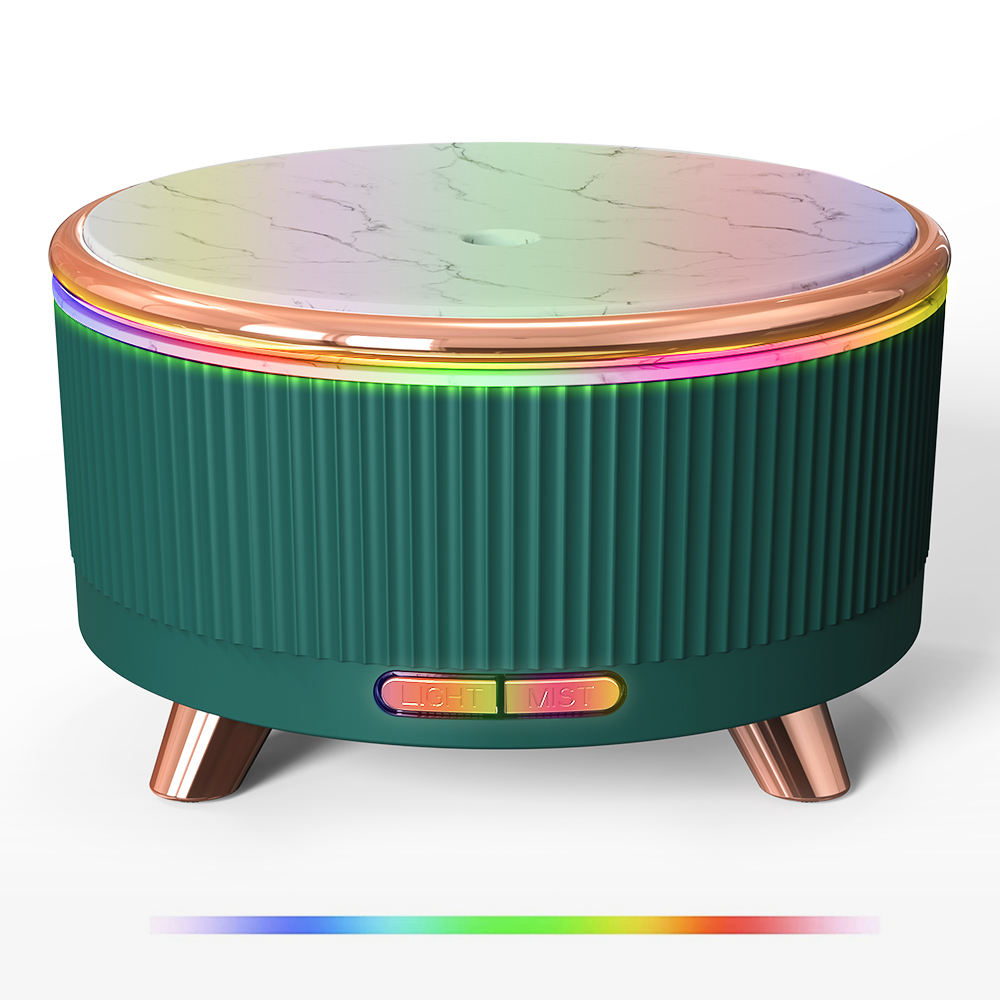 Difusor de aroma ultrasónico de madera para el hogar, minihumidificador de escritorio de 500 ml, difusor de aceites esenciales de gran capacidad.