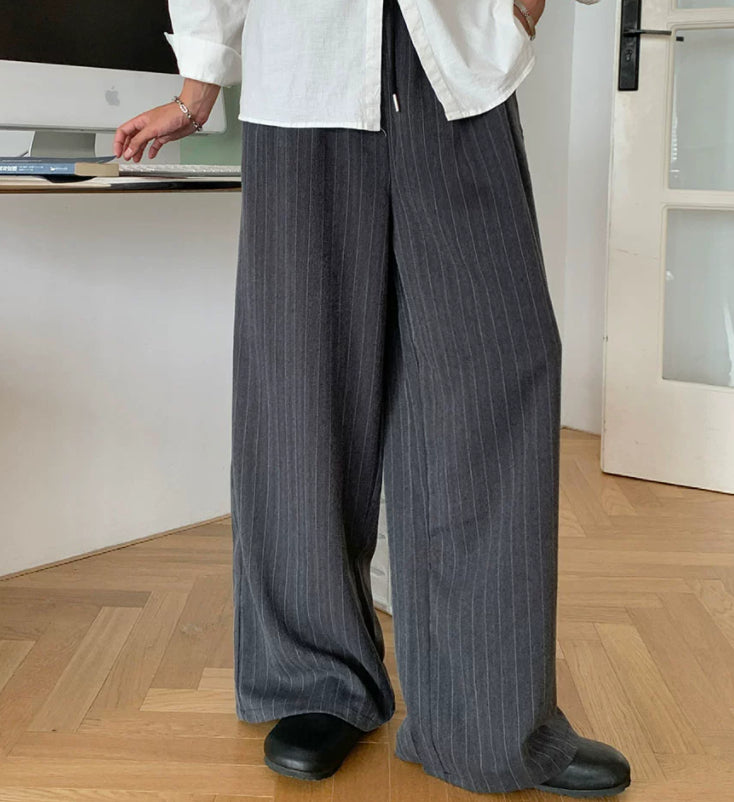 Mens Casual Striped Dress Pants