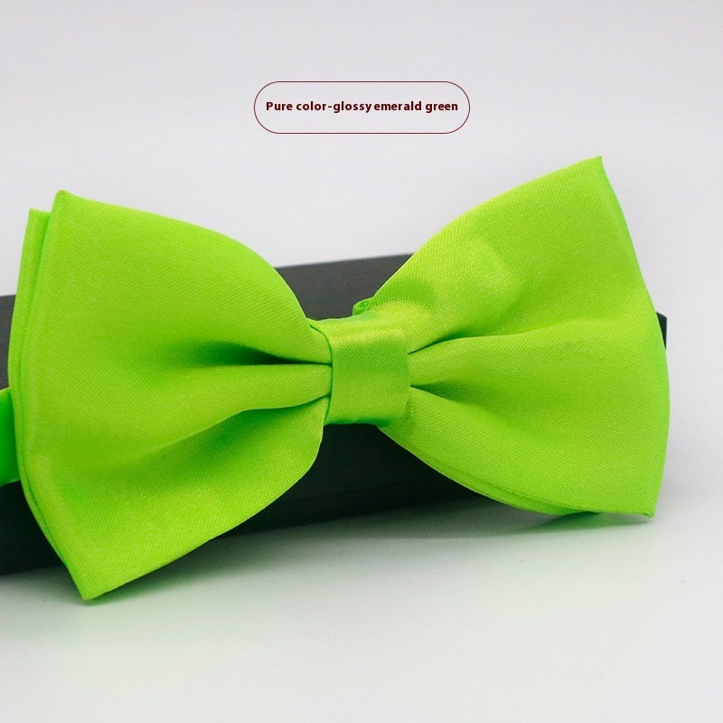 Corbata de lazo para novio, de color liso, para boda, negocios, informal, para hombre