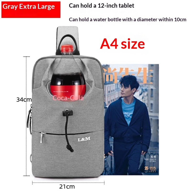 Bolso bandolera de gran capacidad para ciclismo para hombre