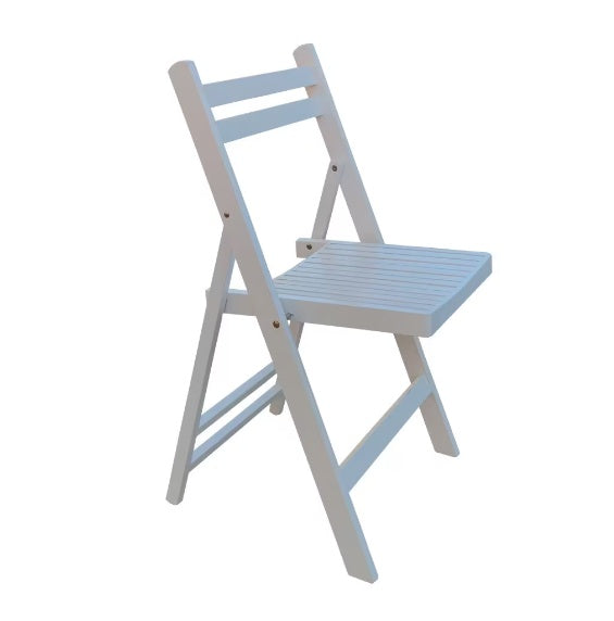 Sillas plegables de madera con listones para eventos especiales