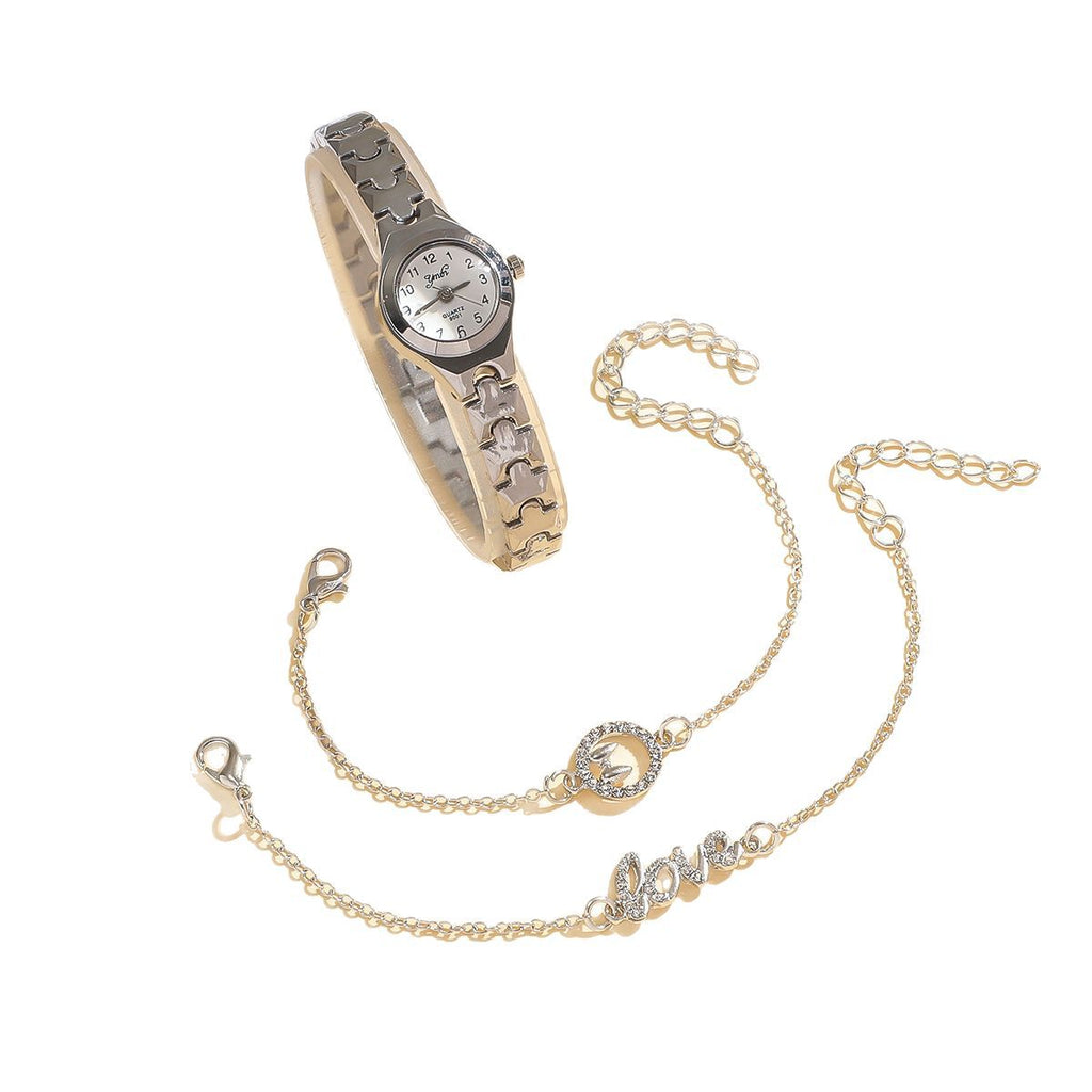 Fashionable Steel-band Bracelet Womens Watch For Ladies