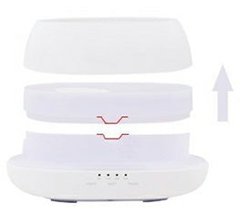 Difusor de aroma HOMEFISH de 500 ml, humidificador ultrasónico con luz colorida y aceites esenciales para el hogar.
