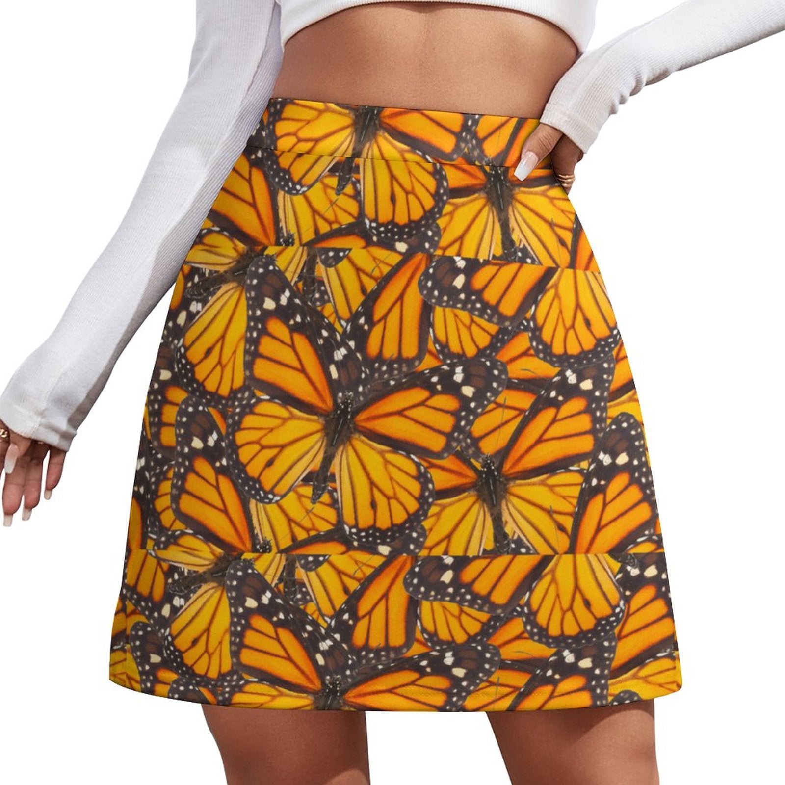Falda estampada elegante de corte A para mujer