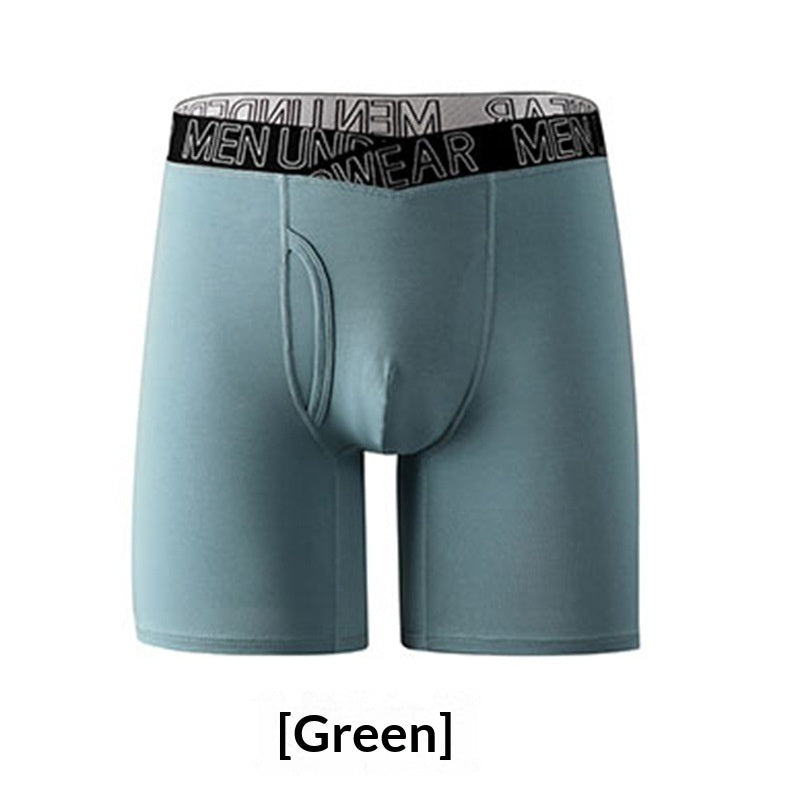 Calzoncillos bóxer transpirables para hombre, con forma de V, de longitud extendida, para correr y hacer ejercicio.