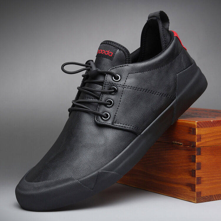 Zapatos casuales de cuero de nuevo estilo para hombre, zapatos planos
