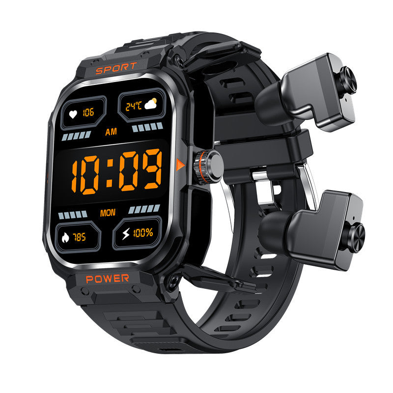 Auriculares inteligentes con llamadas Bluetooth y reloj deportivo