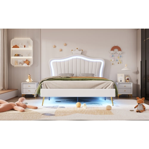 Double Bed Frame In Metal Fibreboard