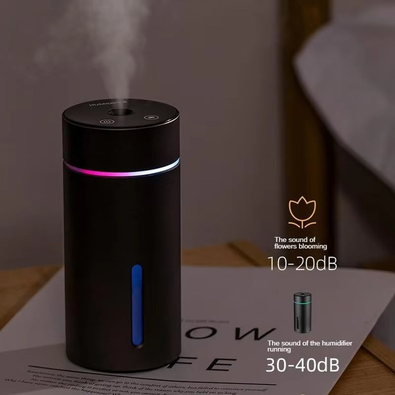Humidificador portátil para coche, difusor de aceites esenciales de aluminio de 260 ml, ideal para el hogar y la oficina.