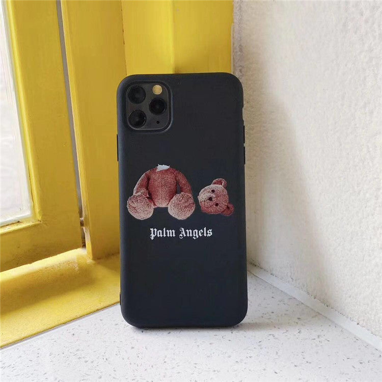 Compatible con: funda de silicona suave para teléfono con diseño de osito de peluche.