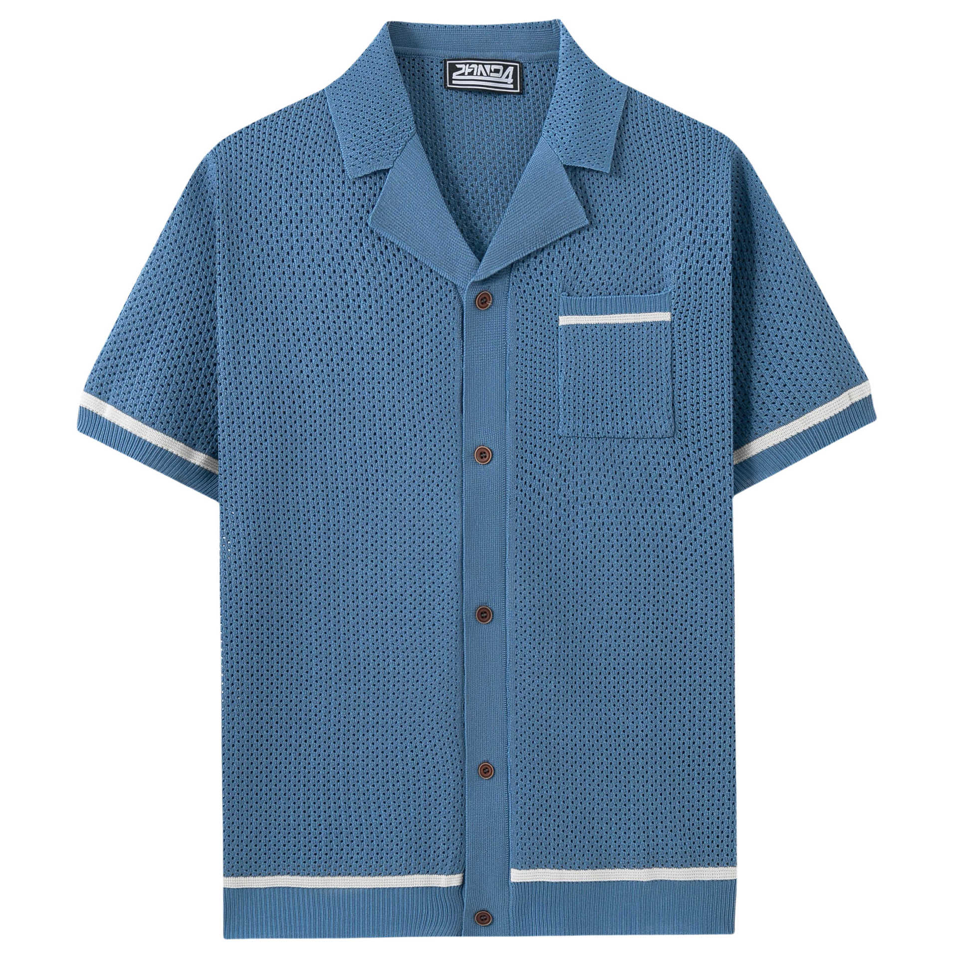 Top de punto calado informal de verano para hombre