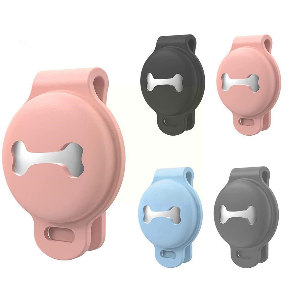 Funda protectora de silicona para localizador antipérdida y rastreador de mascotas