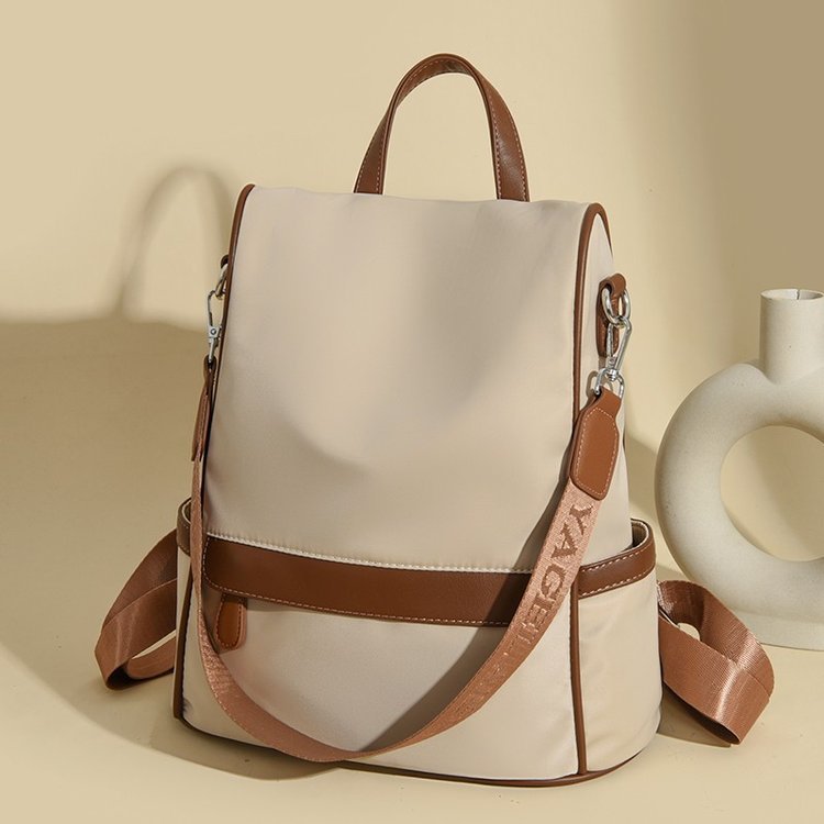 Mochila de tela Oxford para mujer, bolso de viaje de gran capacidad, mochila escolar.