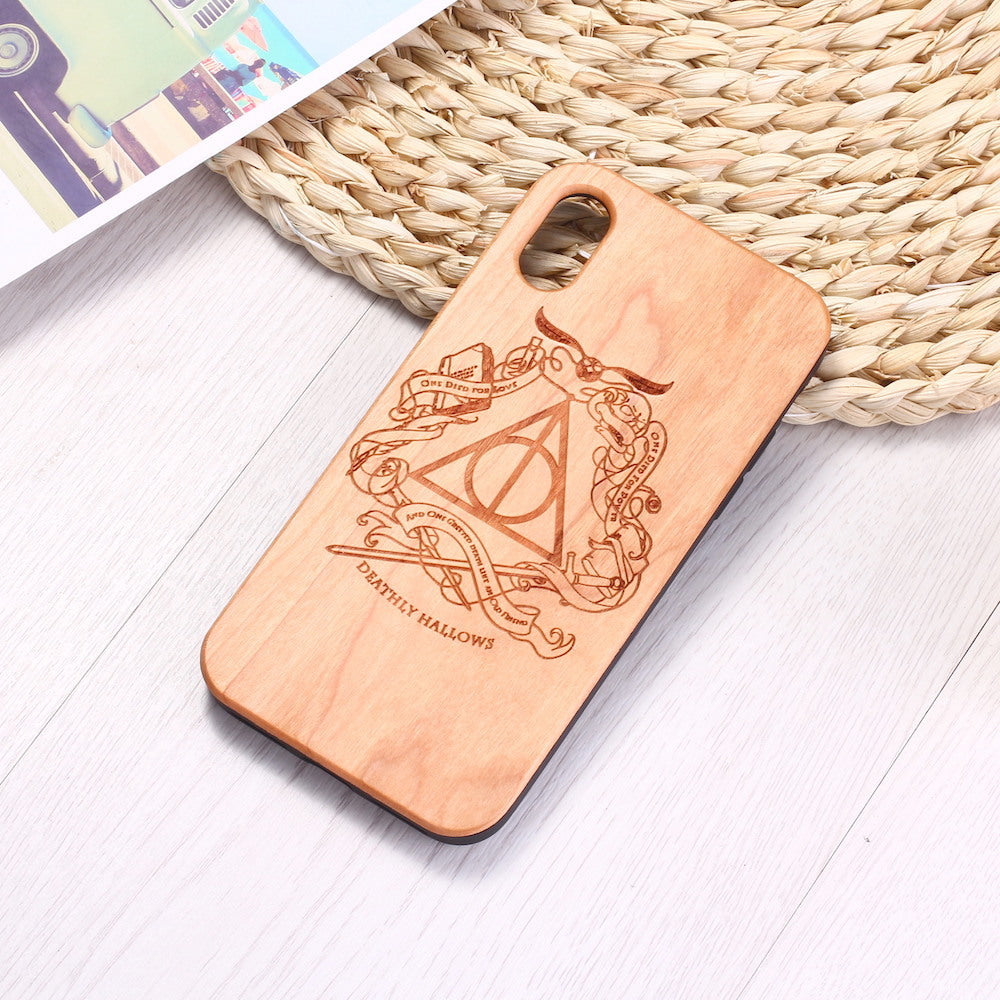Funda de madera para teléfono