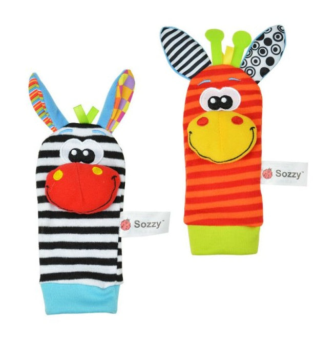 Juguete para bebé, calcetines suaves, campanillas 