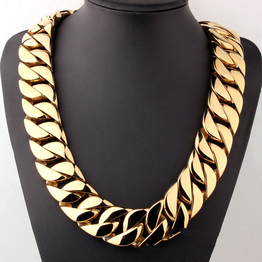 Collar de acero de titanio con baño de vacío para hombre