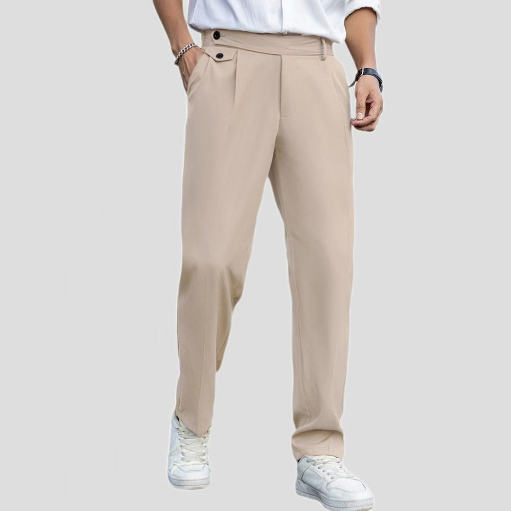 Pantalones rectos casuales, versátiles y elegantes para hombre