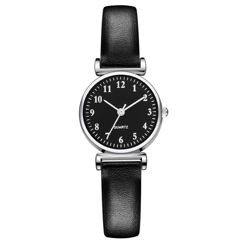 Reloj de cuarzo para estudiantes, pequeño y sencillo, con correa fina.