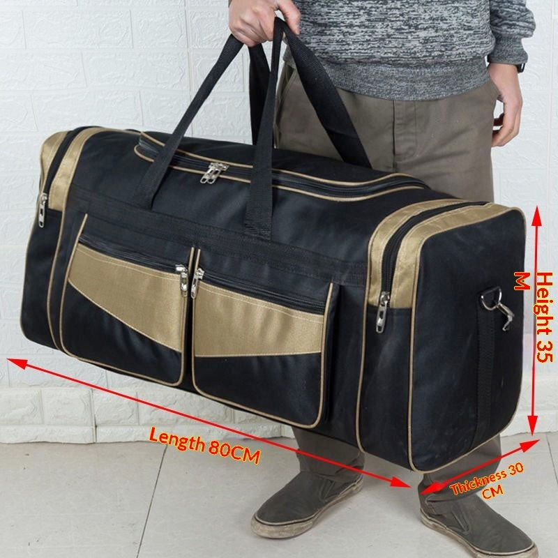 Bolso de mano portátil, sencillo y de gran capacidad para hombre