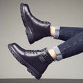 Botas de caña media a alta para hombre de estilo coreano