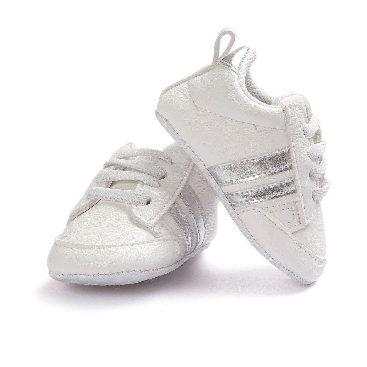 Mocasines para bebé niño y niña, de piel sintética, antideslizantes, suaves, para recién nacidos