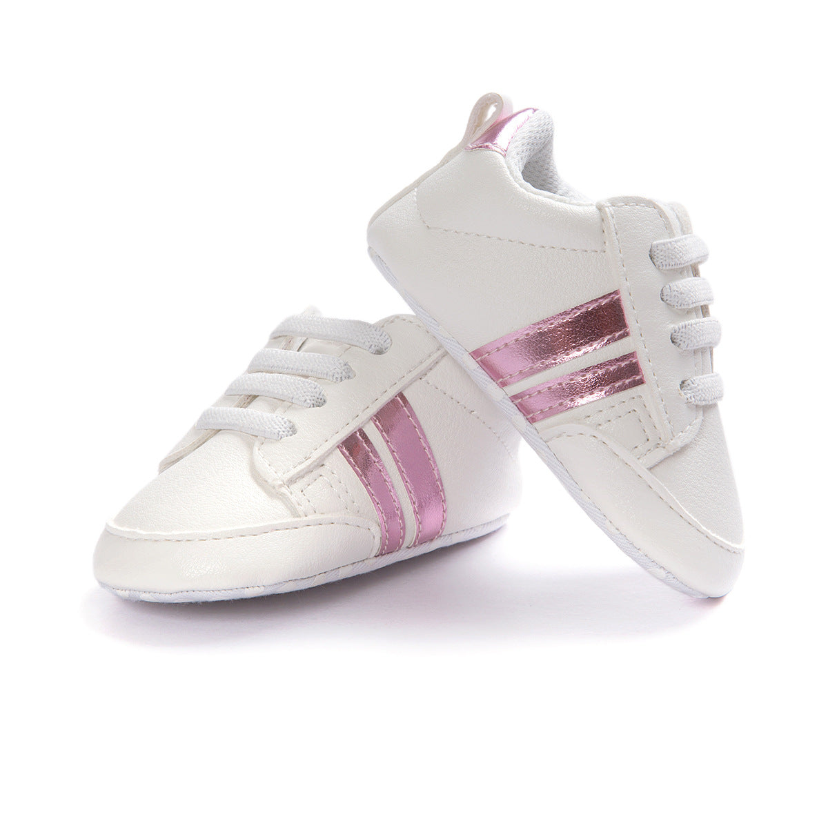 Mocasines para bebé niño y niña, de piel sintética, antideslizantes, suaves, para recién nacidos