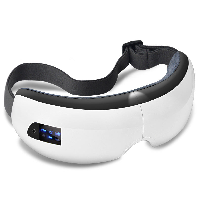 Masajeador de ojos con música Bluetooth, compresa caliente a presión de aire, ojeras, cuidado de los ojos