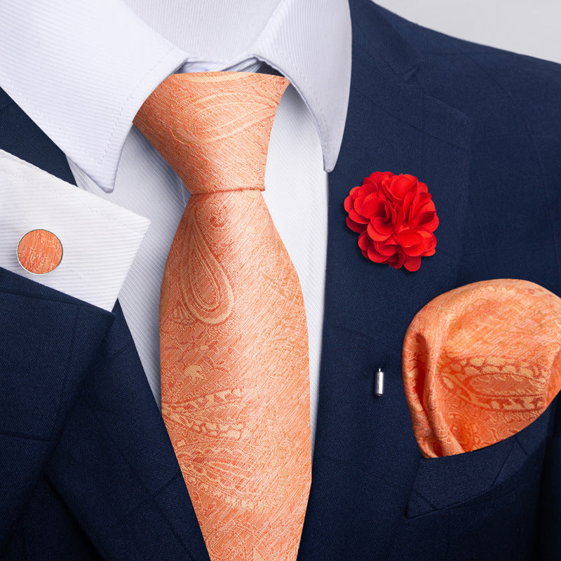 Men's Tie Suit Pocket Square Combo 8