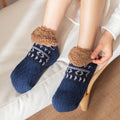 Calcetines tipo botín de forro polar, cómodos y antideslizantes, para uso en interiores, para mujeres y hombres.